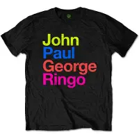 Ginza.se The Beatles: Unisex T-Shirt/JPG&R Pepper Suit Colours (Black) (X-Large)