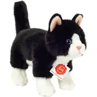 Teddy HERMANN® Teddy Hermann - Standing Cat black-white 20 cm