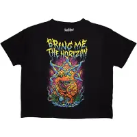 Ginza.se Bring Me The Horizon: Ladies Crop Top/Smoking Dinosaur (Black) (Large)