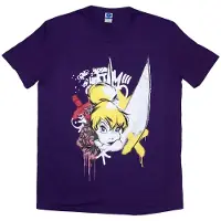 Ginza.se Tinker Bell: Unisex T-Shirt/Graffiti (Purple) (Small)