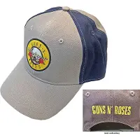 Ginza.se Guns N Roses: Guns N' Roses Unisex Baseball Cap/Circle Logo (Grey & Navy Blue) (2-Tone)