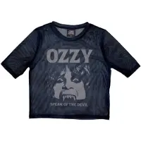 Ginza.se Ozzy Osbourne: Ladies Crop Top/Speak Of The Devil (Navy Blue) (Mesh) (X-Large)