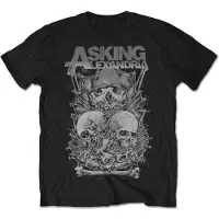 Ginza.se Asking Alexandria: Unisex T-Shirt/Skull Stack (Black) (Large)