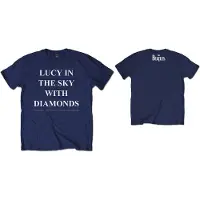 Ginza.se The Beatles: Unisex T-Shirt/Lucy In The Sky With Diamonds (Navy Blue) (Back Print) (XX-Large)