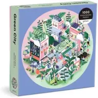 Ginza.se Green City 1000 Piece Round Puzzle