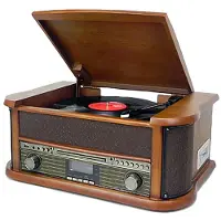 Ginza.se Retro Line Vintage Skivspelare DeLuxe DAB NY