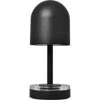 AYTM batterilampa Luceo, svart, metall, 24 cm, dimbar, IP44 dimbar, Svart, Vardagsrum / matsal, Metall, Modern