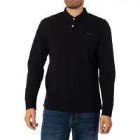 Gant Reg Contrast Rugger Pikétröja Med Lång ärm