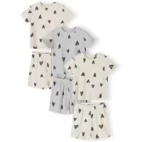 MINOTI Pyjamas kräm / gråmelerad / off-white
