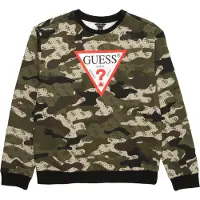 GUESS T-shirt ljusbeige / choklad / oliv / svart