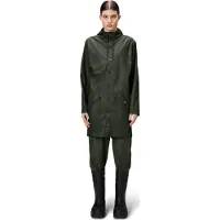 Rains Unisex Long Jacket Green