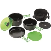 Optimus Terra Camp 4 Pot Set Grey