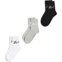 Karl Lagerfeld Sockor ljusgrå / svart / vit