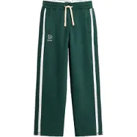 Superdry Byxa 'Athletic Fives' smaragd / vit