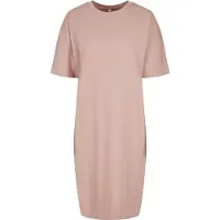 Build Your Brand Organic Oversized Short Sleeve Short Dress Rosa XL Kvinna