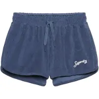 Superdry för kvinnor. W7110505A Heritage Terry Shorts blå (M), Casual, Bomull