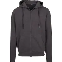 Build Your Brand Terry Sweatshirt Med Dragkedja