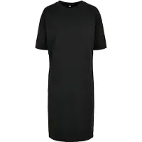 Build Your Brand Organic Oversized Short Sleeve Short Dress Svart L Kvinna