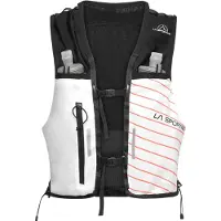 La Sportiva - Trailryggsäckar - Ultra Trail Vest 10L White/Cherry Tomato för UnisexTrä - Storlek L - Vit