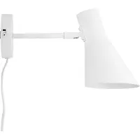Dyberg Larsen Design vägglampa DL12, Vitt / opal, Vardagsrum / matsal, Metall, Design, Vägglampa, vägglampa inomhus
