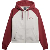 Superdry för kvinnor. W2012476A Essential Logo OSZ Raglan sweatshirt röd (L), Casual, Bomull