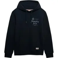 Superdry för män. M2014538A Hoodie 1954 Company Relaxed marinblå (M), Casual, Bomull, Marino
