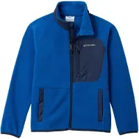 Columbia - Fast Trek V Full Zip Mountain Blue Collegiate Navy för UnisexUll - Barnstorlek M - Marinblå