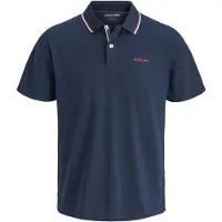 Jack & Jones T-shirt 'JJBlaze' marinblå / vit