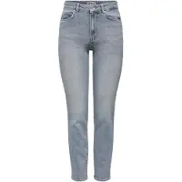 ONLY Emily Stretch Straight Ankle Fit Dot308 Högmidjadeans