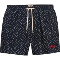 Superdry för män. M3010262A Premium Printed 15 marinblå baddräkt (XL), Strandkläder, Återvunnen polyester, Marino