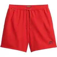 Superdry för män. M3010256A Viktig baddräkt röd (XL), Strandkläder, Återvunnen polyester, Hållbar