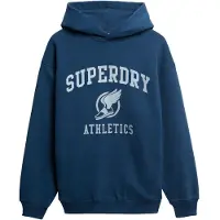 Superdry för män. M2014384A Vintage Oversized Sweatshirt marinblå (S), Casual, Bomull, Lång ärm, Marino