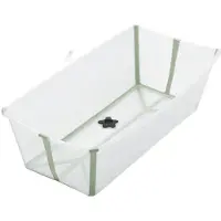 Stokke Flexi Bath - X-Large hopfällbart babbadkar | transparent grön