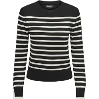 ONLY Tröja 'ONLKalana' svart / vit