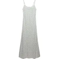 Superdry för kvinnor. W8012119A Printed Cami Maxi Dress vit (S), Casual, Viskos, Ärmlös / Hängselbyxor