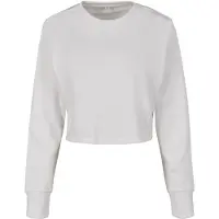 Build Your Brand Terry Crew Long Sleeve Top Vit S Kvinna