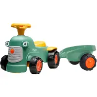 Falk Baby Maurice traktor med släp (från 1 år), grön