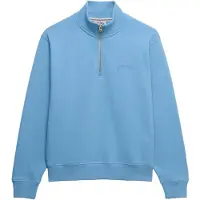 Superdry för kvinnor. W2012666A Essential Logo Zip sweatshirt blå (M), Casual, Bomull