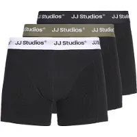 Jack & Jones Boxershorts 'JACSOHO' khaki / svart / vit