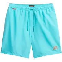 Superdry för män. M3010256A Viktig baddräkt turkos (S), Strandkläder, Återvunnen polyester, Hållbar
