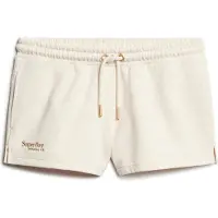 Superdry för kvinnor. W7110427A Essential shorts med logotyp beige (XL), Casual, Bomull
