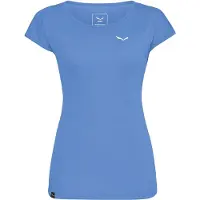 Salewa - Vandringskläder dam - Puez Melange Dry W S/S Tee Morning Blue Melange för Unisex - Storlek L - Blå