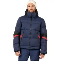 Rossignol - Skidjackor - Daille Down Jacket Dark Navy för Unisex - Storlek XL - Marinblå