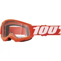100% Glasögon STRATA 2 JUNIOR ORANGE (Anti-Fog klart glas, LT 88%-92%) (NY)