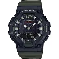 Casio Herr Illuminator Svart Armégrön Klocka (Ø 48 mm)