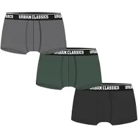Urban Classics Boxershorts ljusgrå / mörkgrön / svart / vit