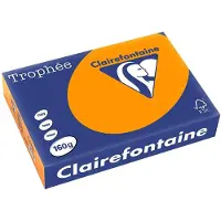 Clairefontaine 160g A4 papper | orange | 1042PC | 250 ark