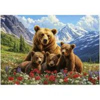 Educa Grizzlybjörnar I Kanada Pussel 1000 Bitar
