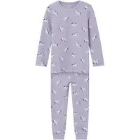 Name it Pyjamas - Noos - NmfNightset Unicorn - Lavender Aura m. - - 3-4 år (98-104) - Pyjamas 2-delad