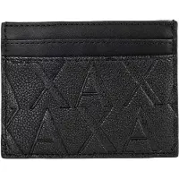 Armani Exchange för män. XM000880AF12133UC001 ASV korthållare med clips svart (OSFA), Casual, Polyester